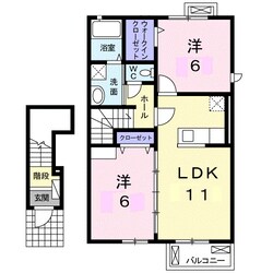 ヴァリーハートの物件間取画像